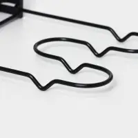 Подставка для сковородок Доляна, 25&times;22&times;38 см, чёрная