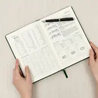 Ежедневник датированный Calligrata, А5, 2026, твёрдая обложка из искусственной кожи &laquo;Небраска&raquo;, 168 листов, зелёный
