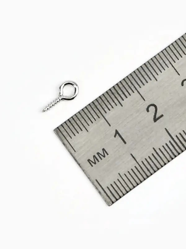 Штифт винтовой для кулона СМ-934, (набор 50 шт.) 1.1&times;0.5&times;0.1 см, цвет серебро