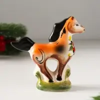 Сувенир Мустанг, 8х8,5х3 см, гжель, цвет