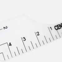 Набор линеек для раскроя горловины, 4 шт., 25.4&times;6.35/8.9/11.5/12.7 см