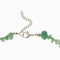 Ожерелье из камня, 45 см, зелёное