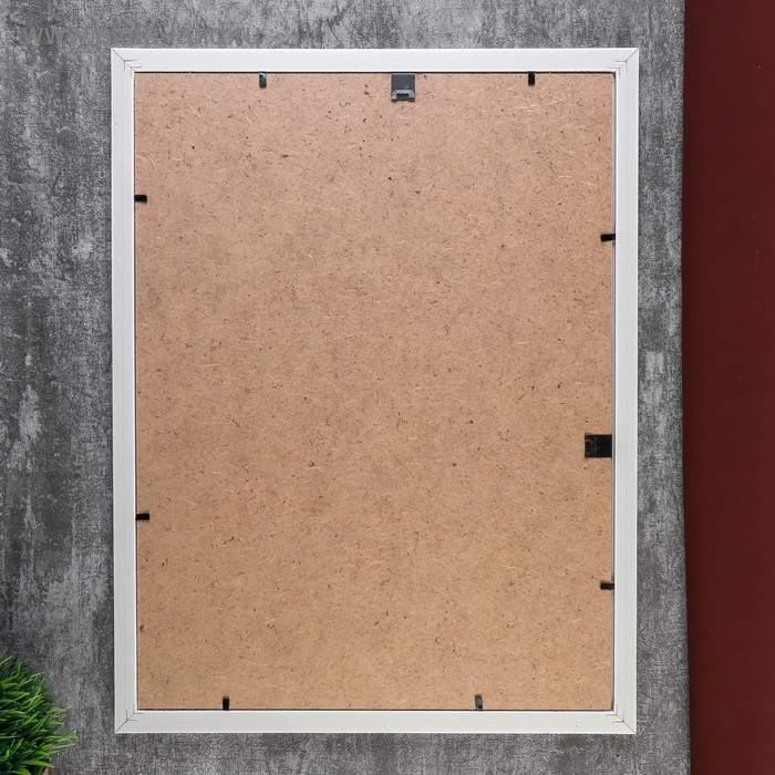 Фоторамка пластик Фоторамка пластик "МИРАМ" 30х40 см, 261 белый (пластиковый экран)