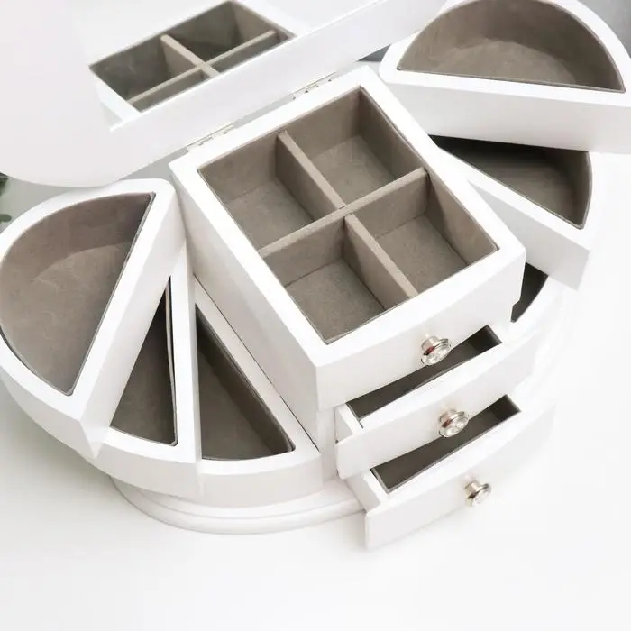 Шкатулка для украшений &laquo;Веер с раздвижными ящиками&raquo;, дерево, 26.3&times;14.2&times;13 см