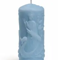 Свеча интерьерная &laquo;Царевна-Лебедь&raquo;, 190 г, 5&times;5&times;11 см