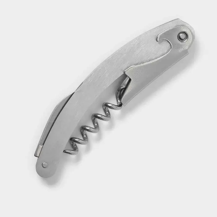 Штопор для вина складной Steel, h=11 см, серебристый