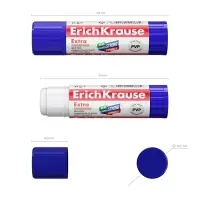 Клей-карандаш, ErichKrause Extra, PVP, усиленная формула, 21 г