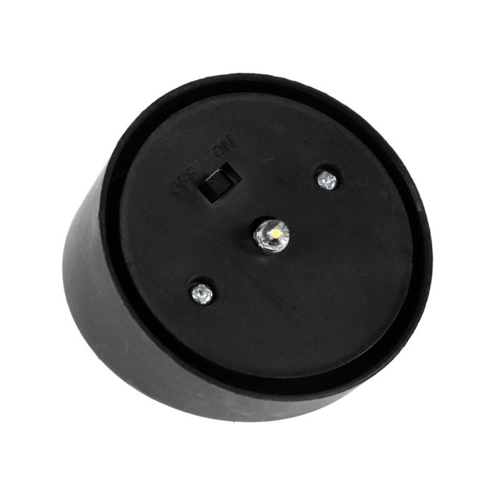 Садовый светильник на солнечной батарее «Трапеция скошенная», 6 × 36 × 6 см, 1 LED, свечение тёплое белое