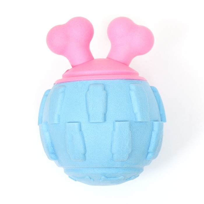 Игрушка для собак Игрушка для собак "Гиря", TPR, 11 см, голубая/розовая