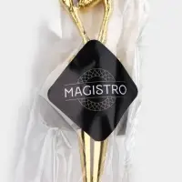 Пробка для бутылки новогодняя Magistro &laquo;Олень&raquo;, 11.5 см, цинковый сплав, золотистые