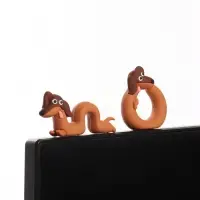 Мини - фигурка на монитор &laquo;Таксы-гусенички&raquo;, набор 2 шт., 2.5&times;7&times;2.5 см