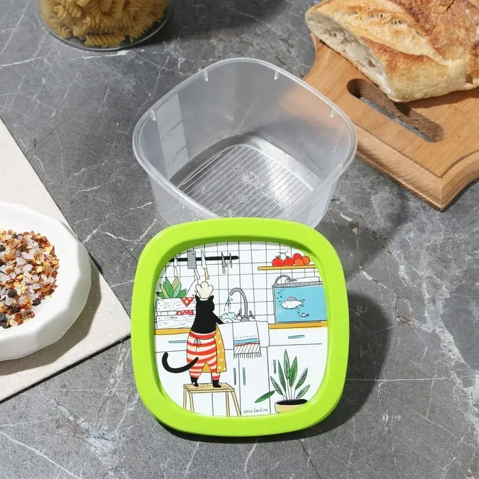 Ланч-боксы «Домашний уют», набор 4 шт.: 230 мл, 500 мл, 900 мл, 1550 мл Ланч-боксы «Домашний уют», набор 4 шт.: 230 мл, 500 мл, 900 мл, 1550 мл