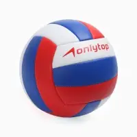 Волейбольный мяч ONLYTOP &laquo;Россия&raquo;, машинная сшивка, 18 панелей, р. 5, PVC