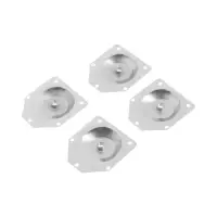 Крепления для мебельных ножек CAPPIO, 70&times;70 мм с закладной гайкой М8, угол14*, 4 шт.