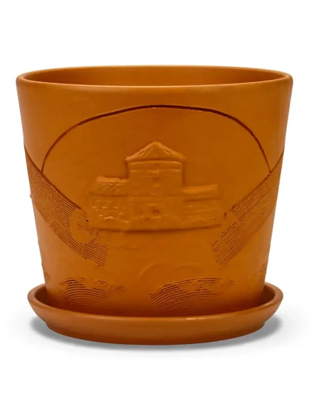 Горшок цветочный с поддоном 4,75 л, d22/h20 см терр-т керамика, Горшок цветочный с поддоном 4,75 л, d22/h20 см терр-т керамика, "Голландия" (М)
