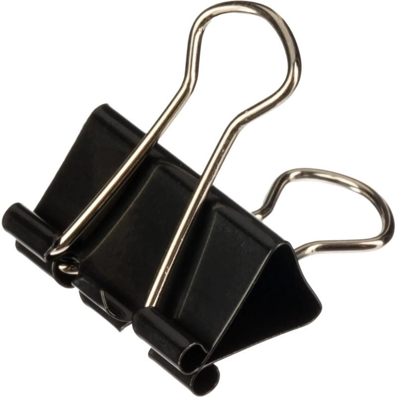 Зажимы для бумаг ассорти (19мм,25мм,32мм), 12шт/уп Attache, пласт.бокс