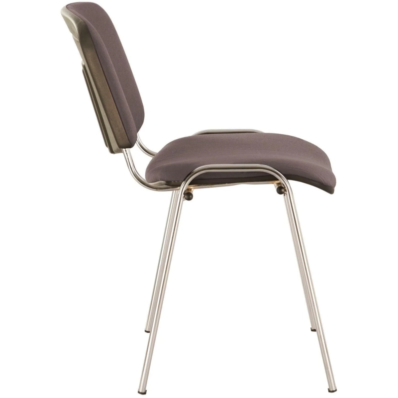 Стул 0MX_UA_EChair Rio(ИЗО/ISO) серая ткань C-38, каркас хром,поперечина 18