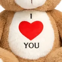 Мягкая игрушка "Мишка. Я люблю тебя" 25 см