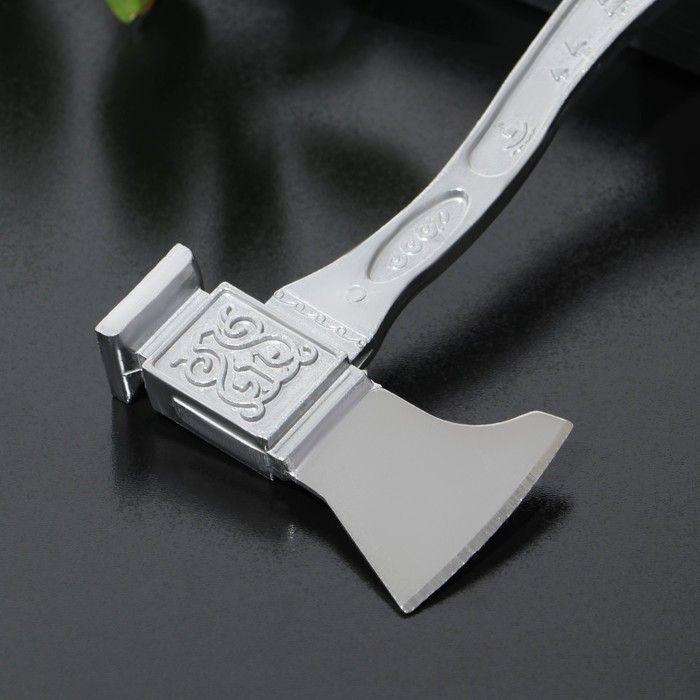 Молоток для мяса с топориком Доляна, 22 см, цвет серый Молоток для мяса с топориком Доляна, 22 см, цвет серый