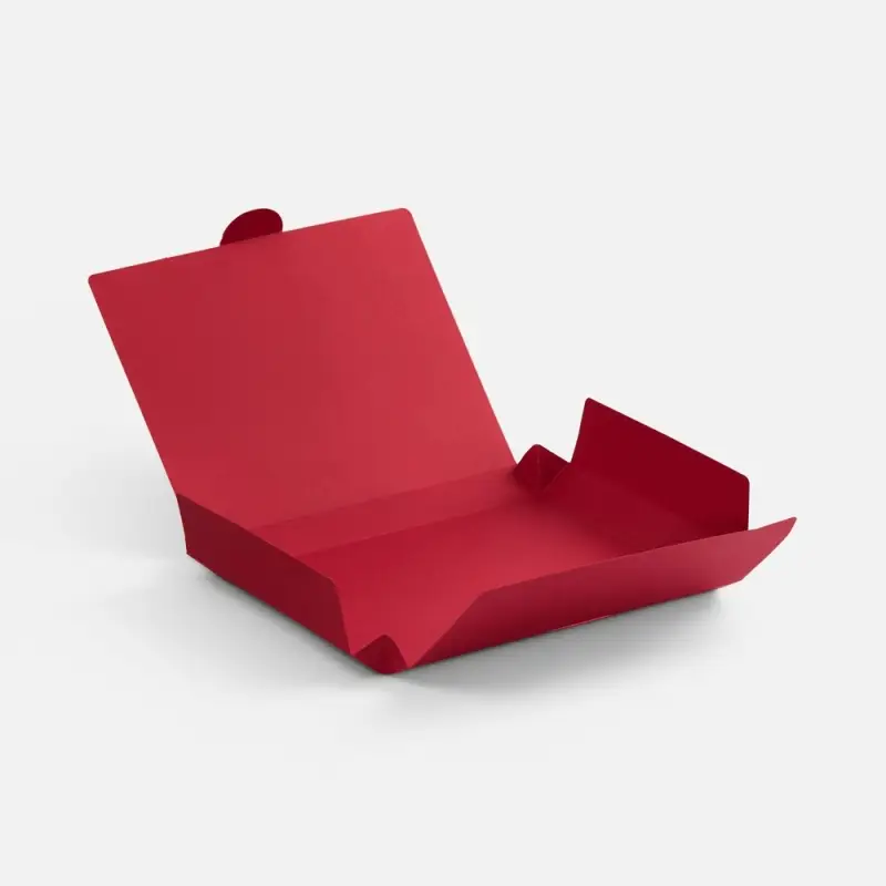 Коробка самосборная Flacky, темно-красная Коробка самосборная Flacky, темно-красная