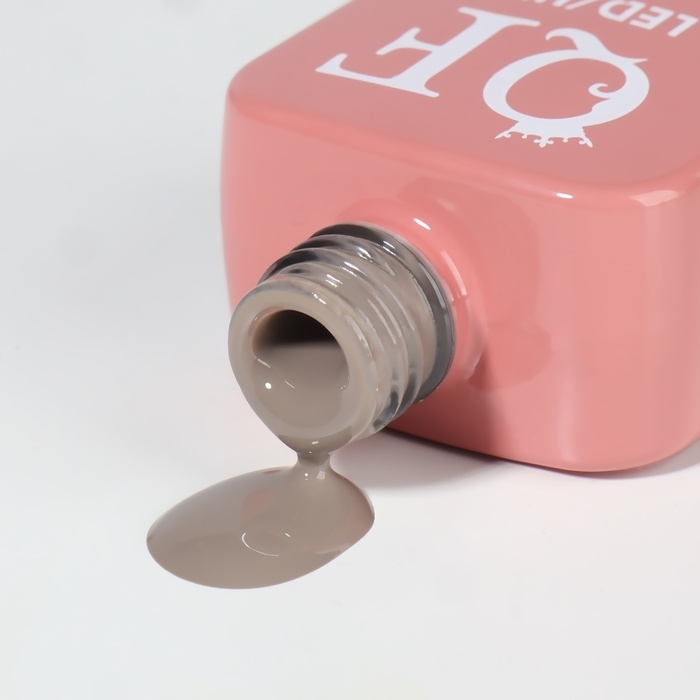 Гель лак для ногтей «SIMPLE», 3-х фазный, 10 мл, LED/UV, цвет серый (111)