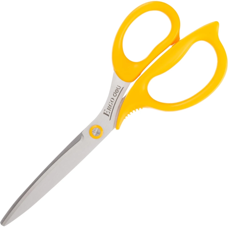 Ножницы Deli E77758 офисные 210мм пластиковые сталь ассорти блистер