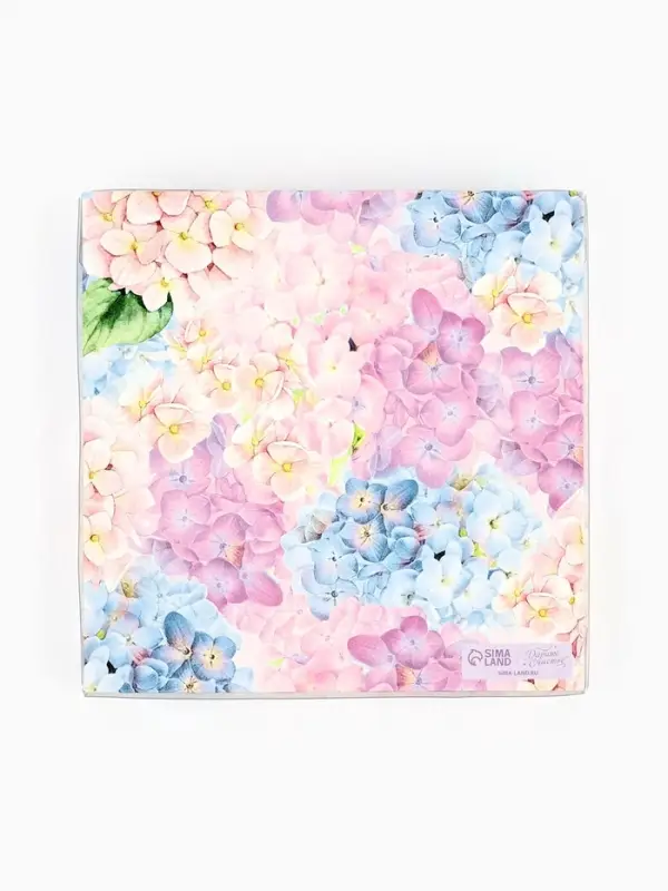 Коробка для печенья, кондитерская упаковка с пластиковой крышкой, Good day, 18&times;18&times;3 см