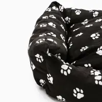 Лежанка для животных &laquo;Пухлик&raquo;, 68&times;52&times;16 см, чёрная