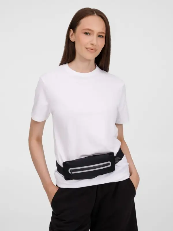 Спортивная поясная сумка Springa, черная Спортивная поясная сумка Springa, черная