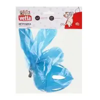 VETTA Игрушка для домашних животных, пластмасса, перья, 7х11,5 см