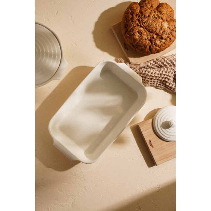 Форма для выпечки из жаропрочной керамики Доляна «Бруно», 2,5 л, 36×20,5×6,5 см, цвет белый Форма для выпечки из жаропрочной керамики Доляна «Бруно», 2,5 л, 36×20,5×6,5 см, цвет белый