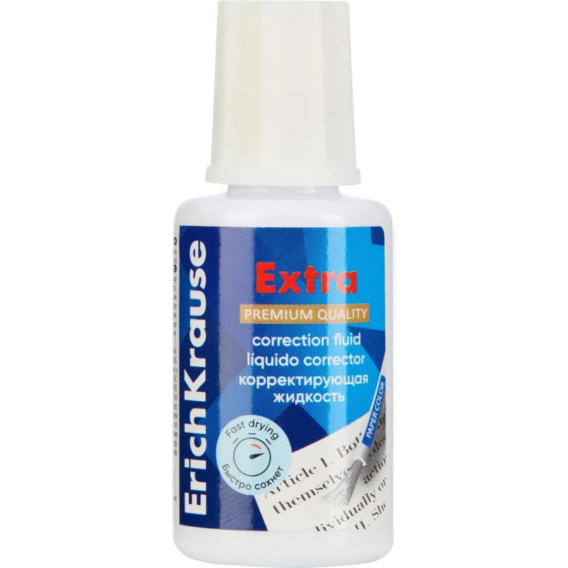 Корректирующая жидкость с кисточкой ErichKrause Extra, 20г _5
