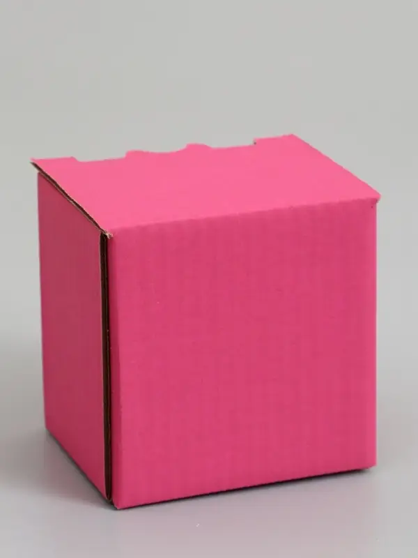 Коробка под кружку, розовая, 10 х 8 х 10 см