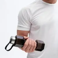 Бутылка для воды Hantelis, черная