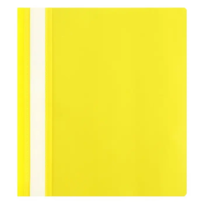Набор папок-скоросшивателей А5, 5 штук, Calligrata, 180 мкм, с прозрачным верхом, жёлтый