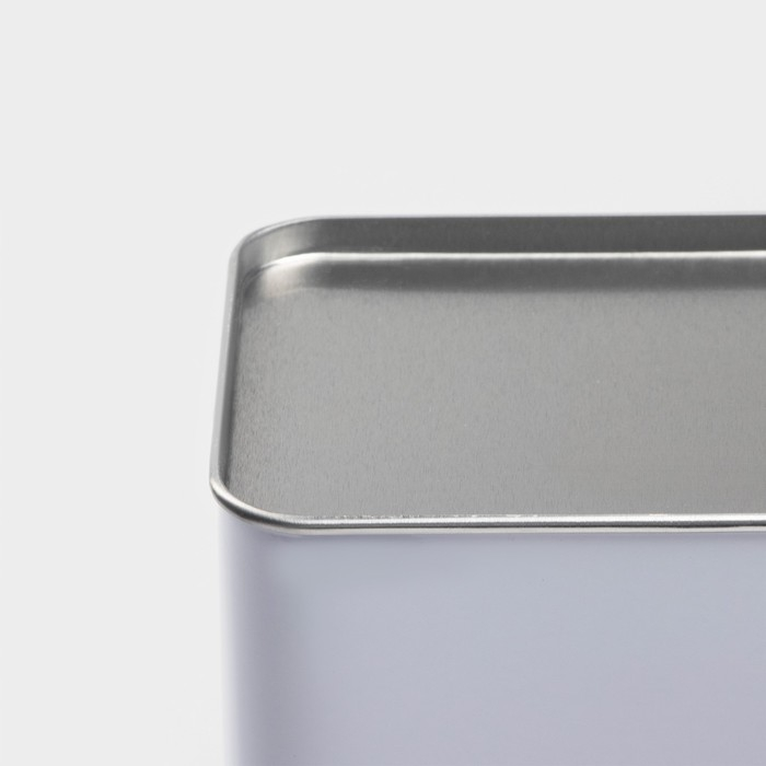 Банка для чая &laquo;Дом и поле&raquo;, 19&times;12&times;8 см, цвет белый