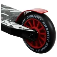 Самокат трюковой GRAFFITI Clever 24, колёса PU 100 мм, резьбовая компрессия, ABEC 9 Chrom, красный