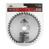 Диск пильный по дереву ЛОМ, стандартный рез, 180&times;22 мм, 40 зубьев