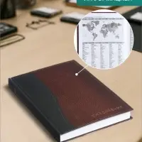 Ежедневник полудатированный Calligrata &laquo;Кожа&raquo;, А5, 192 листа, твёрдая обложка, шёлк, кофейно-коричневый