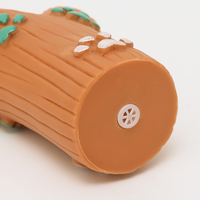 Игрушка пищащая Игрушка пищащая "Ветка с лапками" для собак, 9 см, коричневая