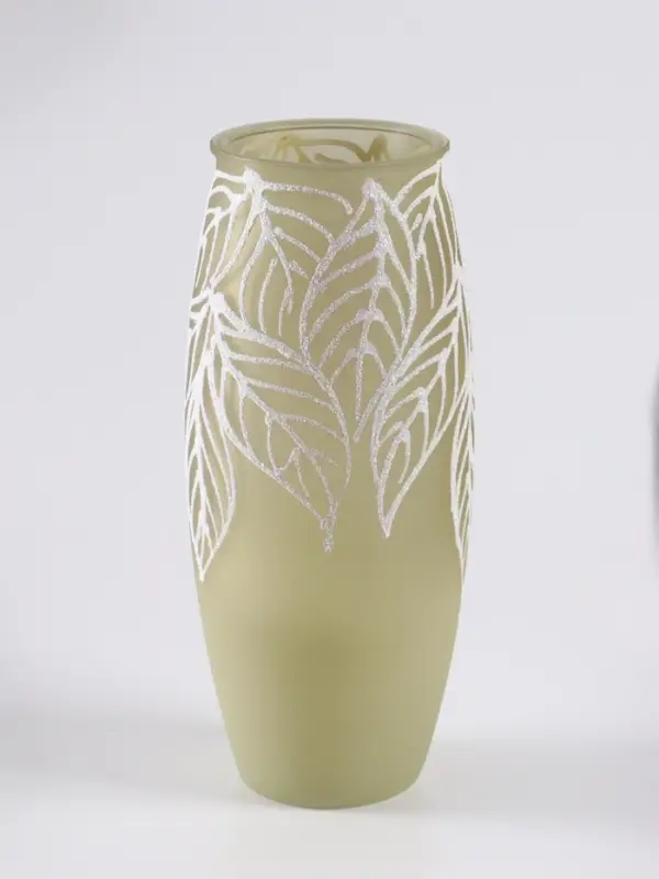 Ваза «Кармен» овал, h=23 см, стекло, бледно-зелёная Ваза «Кармен» овал, h=23 см, стекло, бледно-зелёная