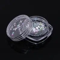 Пайетки для декора «Звёздная ночь», голографические, серебристый