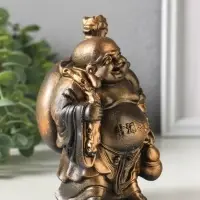 Фигурка гипс &laquo;Хотей&raquo;, 14&times;8 см, под бронзу винтаж