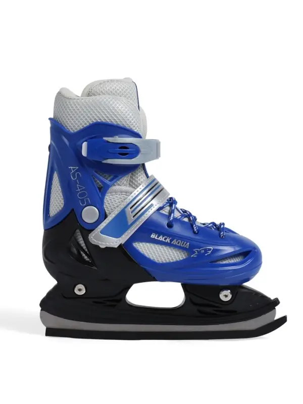 Коньки детские раздвижные BlackAqua, р. 26-29, для фитнеса, синие Коньки детские раздвижные BlackAqua, р. 26-29, для фитнеса, синие