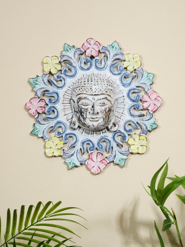 Панно резное МДФ  Панно резное МДФ "Будда", 30х30х0,6 см