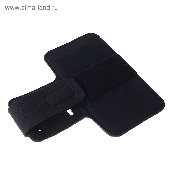 Чехол для сотового телефона на руку Luazon, 14x7.5 см, выход для наушников, черный Чехол для сотового телефона на руку Luazon, 14x7.5 см, выход для наушников, черный