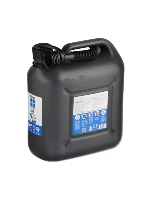 Канистра ГСМ Oktan METAL, 10 л, пластиковая, серая