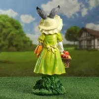 Садовая фигура из полистоуна &laquo;Зайчиха с корзинкой&raquo;, 50&times;19&times;22 см
