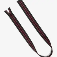 Молния &laquo;Трактор&raquo;, №5, разъёмная, замок автомат, 80 см, чёрная, красная