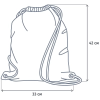Мешок для обуви №1School Magic, 330х420 мм, МО-20
